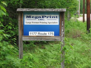 New Sign Printed on our flatbed machine
