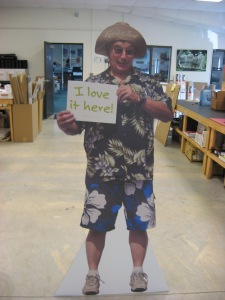 Full size person cutout
