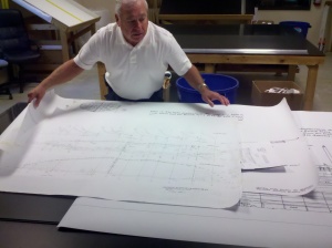 To scale plans for a wooden ship model