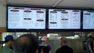 poster size menus