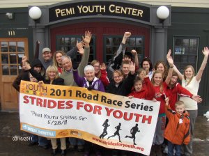 Banners for a road race