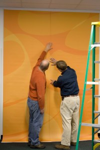 custom wallpaper installation