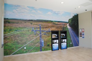 wall mural corporate theme