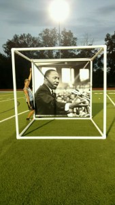 photo prop holder for marching band