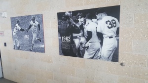 historic photos displayed outside