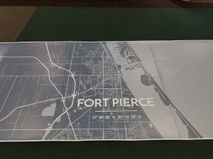 map printed as wallpaper