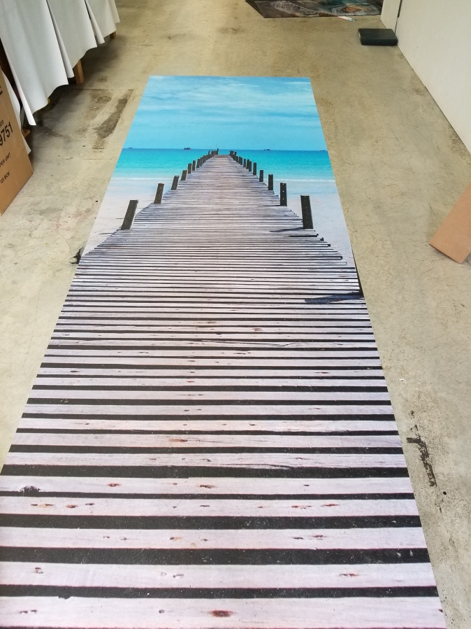 large format floor print