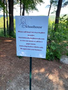 social distance sign